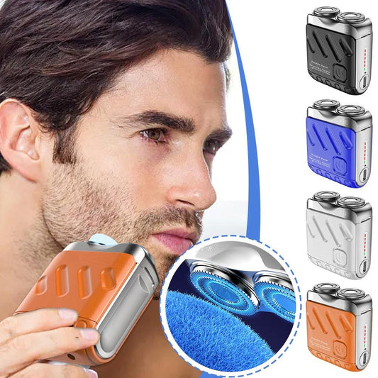 🎁A Perfect Father's Day Gift🎁💥Hot Sale 50%OFF🔥Portable Rotary Dual Ring Electric Shaver