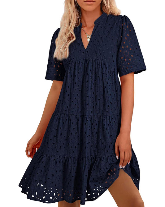 🔥HOT SALE 50% OFF🔥💫 Fairy dress is here! Elegant women's hollow lace ruffle casual mini skirt