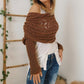💥Buy 2 Get 10% Off💥Women’s Knitted Cut-Out Shawl Poncho Wrap-4