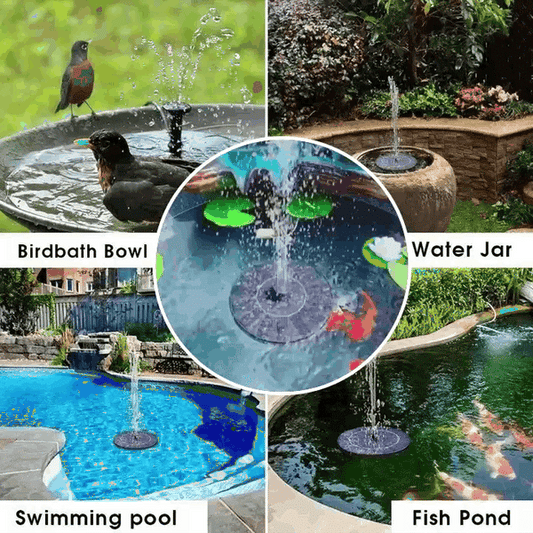 🌺LAST DAY SALE ￡9.99!!✨🏠Upgraded Solar Powered Water Fountain Pump With Accessories