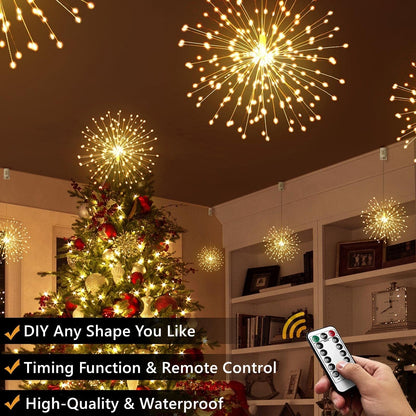 🎅Christmas idea 49% OFF🎄Hanging Starburst Fairy Fireworks Lights