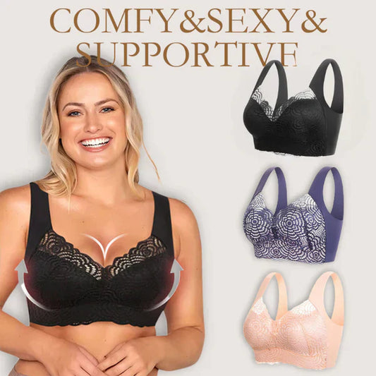 💥Buy 2 Get 1 Free🔥3 PCS - ￡5.99 Each One!💥Ultimate Lift Stretch Full Shape Seamless Lace Bra