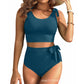 💥Last Day Special Sale 49% OFF🩱Bow Knot High-Waist Tummy Control Tankini