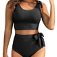 💥Last Day Special Sale 49% OFF🩱Bow Knot High-Waist Tummy Control Tankini