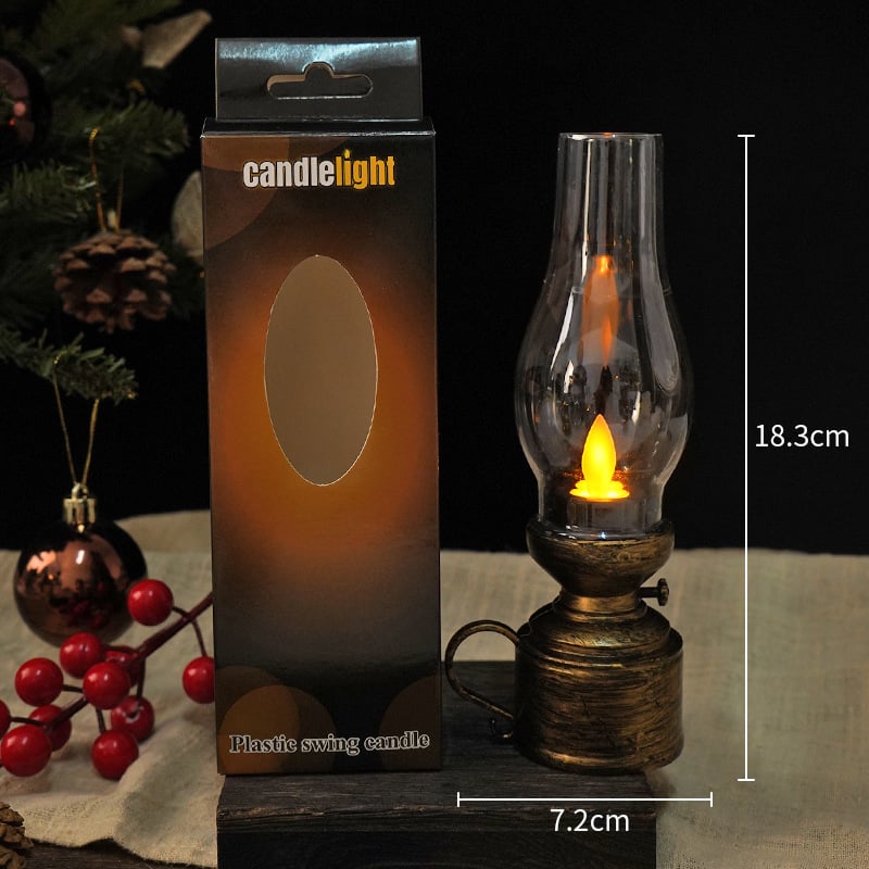 ✨Buy 3 Get 15% OFF 🕯️LED Vintage Kerosene Lamp Electronic Swing Candle🔥-14