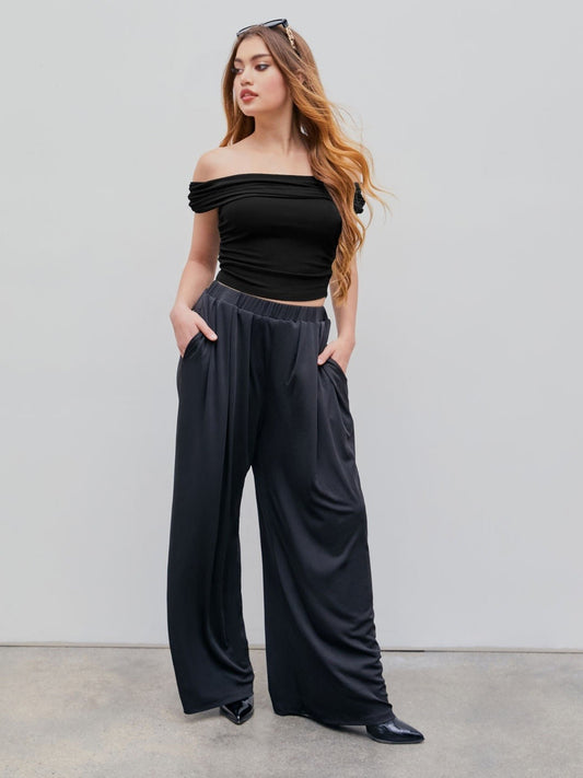 💗Mother's Day Promotion ￡14.99!!✨High Elastic Casual Flowy Wide Leg Pants