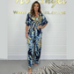 💖LAST DAY SALE 50% OFF💖Women's Summer Fashion Leaf Print Plus Size Bodysuit with Elastic Waist