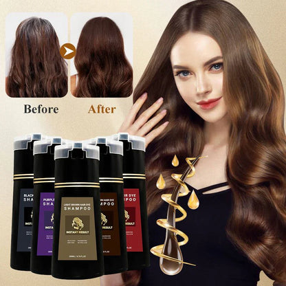 🎅Christmas Gift idea 49%OFF -🎁Instant Result Hair Dye Shampoo