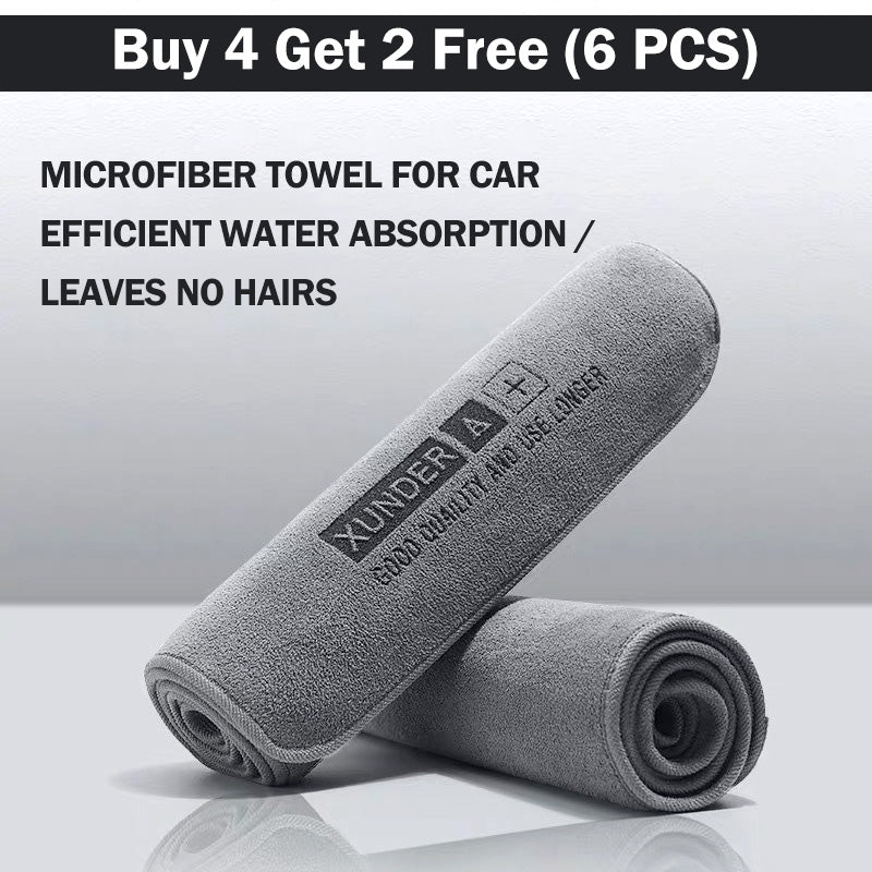 Microfiber Cloth for Car - Effective Water Absorption & Leaves No Trace-10