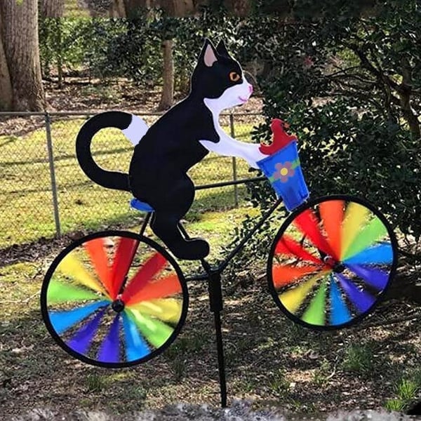 😺10% Off For One Set🐶CAT BICYCLE WIND SPINNER🚲-1