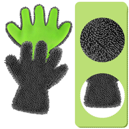 💥Last Day-buy 1 get 1 free!!💥Double-sided five-finger car wash gloves