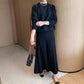 💥BLACK FRIDAY SALE 50% OFF!💃Women's Round-Neck Top ＆ Pleated Skirt 2-Piece Set