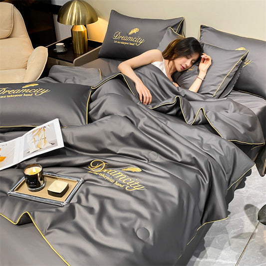 Free shipping 🎁Get Ready For Summer🛏️ Summer Simple Ice Silk Quilt❄️