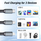 ⚡Last Day 49% OFF - Transparent Luminous 3-in-1 Super Fast Charging Cable🔥