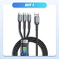 ⚡Last Day 49% OFF - Transparent Luminous 3-in-1 Super Fast Charging Cable🔥