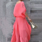 💥Buy 2 Get 10% off🔥Loose Top & Slit Wide-Leg Pants Chiffon 2-Piece Set