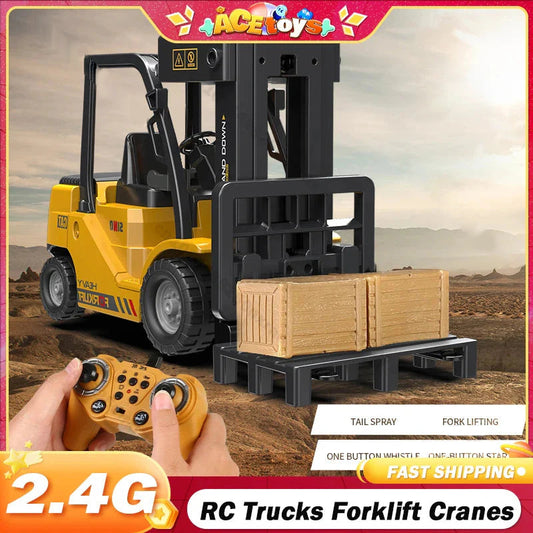 🎁 Funny Father's Day Surprise: 50% Off! 🔥 RC Forklift with Lights, Music & Spray – Limited Time Only! ⏰ Enjoy Free Shipping!