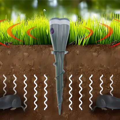 ☘️Spring Sale 65% OFF - Minimum Only £7.99/PC!🌸Solar Powered Waterproof Screw Mole Repellent