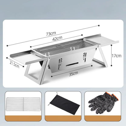 ⏳Limited time 50% OFF⏳🔥Stainless Steel Folding Outdoor Barbecue