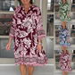 🎁Mother's Day Promotion - 69% OFF!!💗Women's Casual V-Neck Floral Print Dress