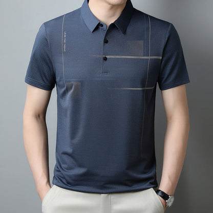 ⏳🎉 Father's Day Special Price ￡12.99!!💥Men's Loose Cool Breathable Lapel T-Shirt