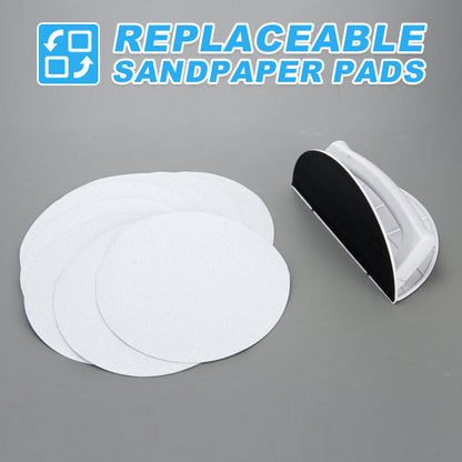 🔥2025 Hot Sale 50% OFF🔥Multifunctional Semi-Circular Angle Sanding Sandpaper Tool