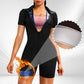 ✨2025 New Arrival 65% OFF🔥Women’s Short Sleeve Workout Jumpsuit with Front Zipper Closure