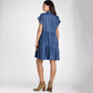 💕Summer New💕Lapel Short Sleeve Pleated Button-Down Dress - Stylish & Elegant
