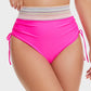 🌞Last Day Special Price £12.98!!💥-👙High Waisted Tummy Control Color Block Bikini Sets