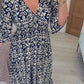 🔥LAST DAY SALE 49% OFF🔥💃Bohemian Vintage V-Neck Floral Casual Long Dresses